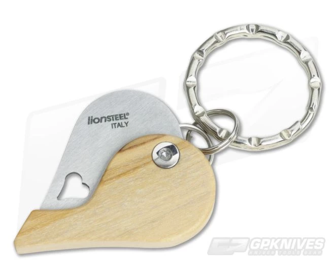 LionSteel LionBeat Olive Wood Pendant Knife