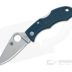 Spyderco Ladybug 3 Flat Ground K390 Dark Cyan Blue FRN LFP3K390