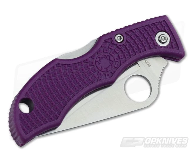 Spyderco Ladybug 3 Plain VG10 Purple FRN LPRP3 - Image 2