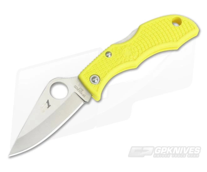 Spyderco Ladybug 3 Salt Plain H1 Yellow FRN LYLP3