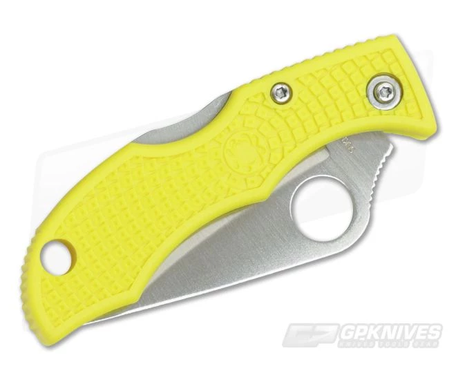 Spyderco Ladybug 3 Salt Plain H1 Yellow FRN LYLP3 - Image 2