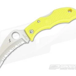 Spyderco Ladybug 3 Salt Hawkbill Serrated H1 Yellow FRN LYLS3HB