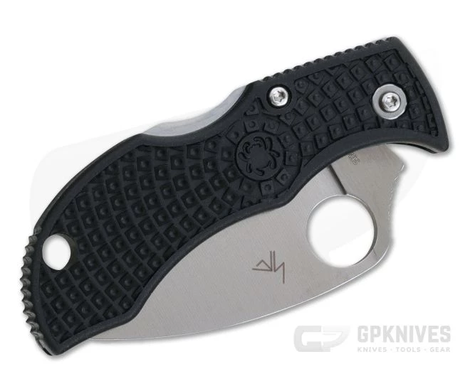 Spyderco Manbug Wharncliffe Satin Plain VG10 Black FRN Back Lock MBKWP - Image 2