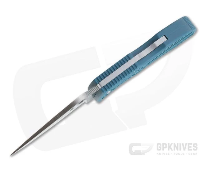 Spyderco Manbug Lightweight Plain K390 Dark Cyan Blue FRN MFPK390 - Image 3