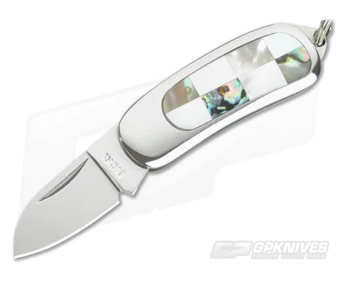 Moki Mini Pendant Checkered Mother of Pearl & Abalone